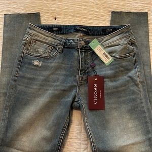 NWT Vigoss Jagger Skinny Jeans, size 8